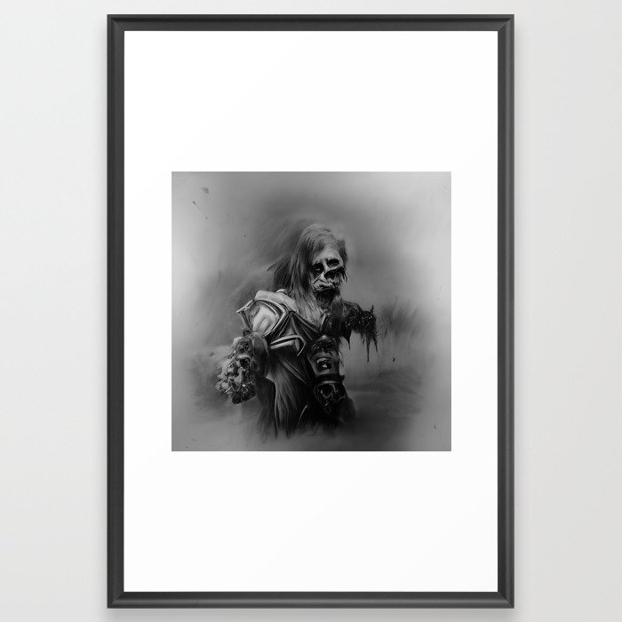 Zombie Deathknight Framed Art Print