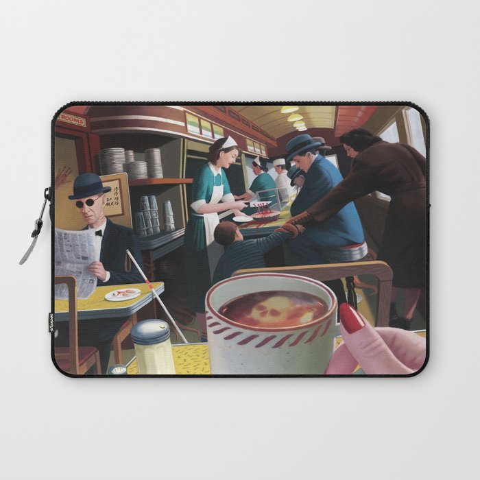 Blue Plate Special by Jeff Lee Johnson Laptop Sleeve