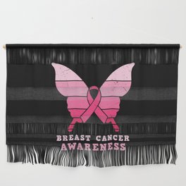 Breast Cancer Awareness Butterfly Wall Hanging
