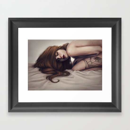 Death unfold me Framed Art Print