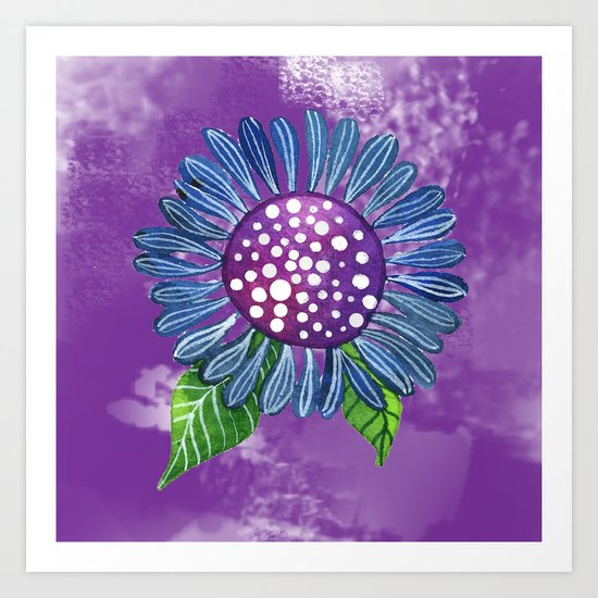 Blue Flower Art Print