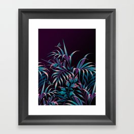 Palm Garden - Purple / Teal Framed Art Print