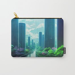 Futuristic city landscape Carry-All Pouch