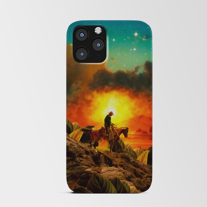 Cowboy At Dawn iPhone Card Case
