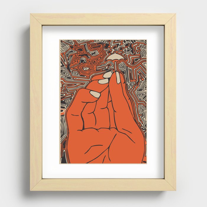 Hold my Umbrella - Fig. a. Recessed Framed Print