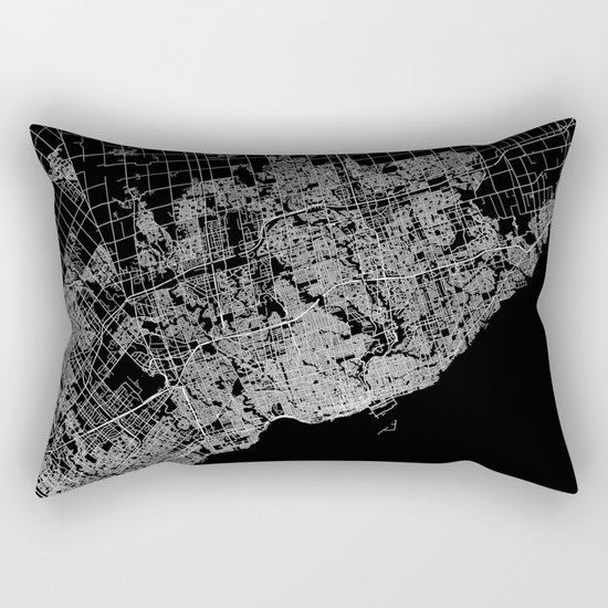 toronto map Rectangular Pillow