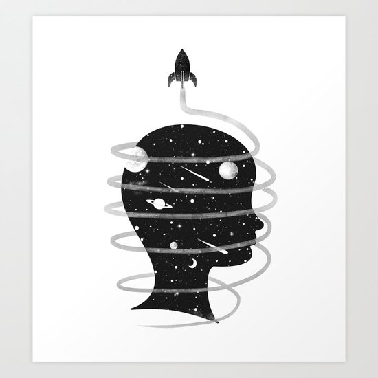 Spaced Redux Art Print