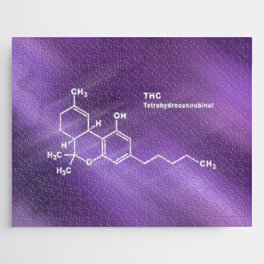 THC Tetrahydrocannabinol Structural chemical formula Jigsaw Puzzle