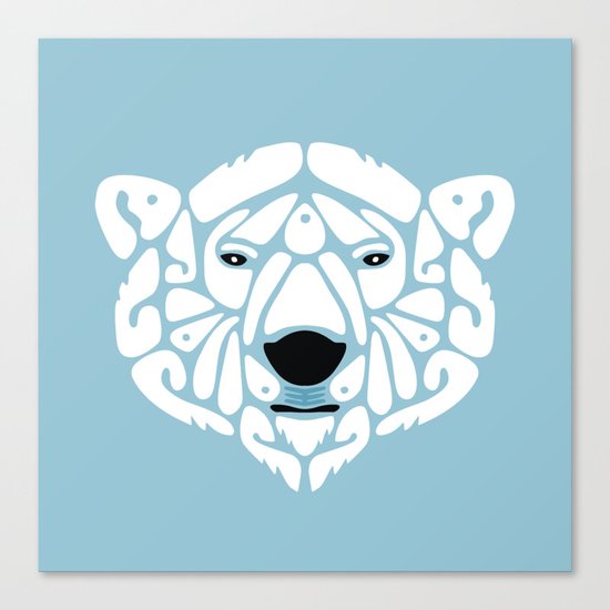 An Béar Bán (The White Bear) Canvas Print