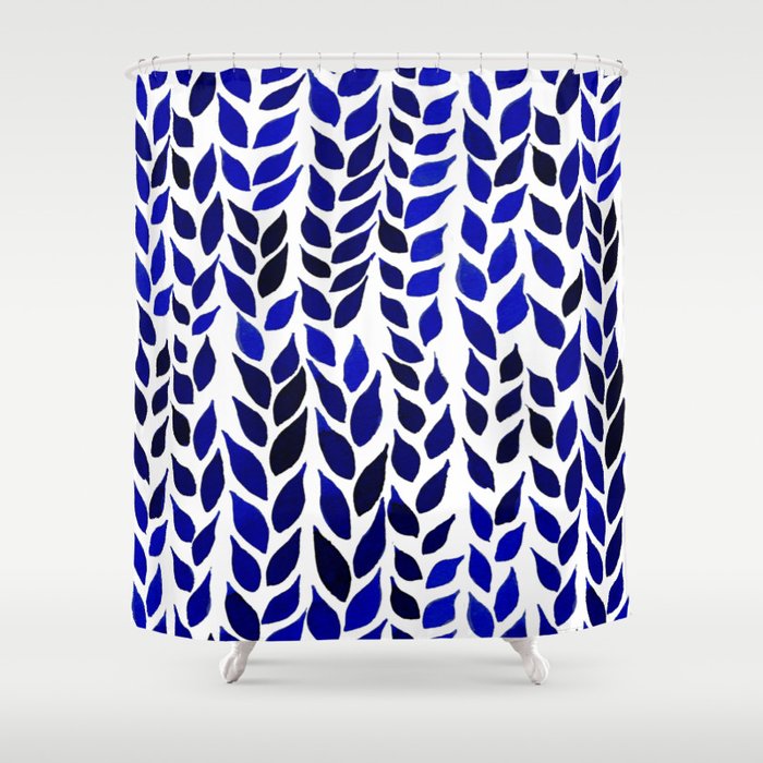 Royal blue deals shower curtain