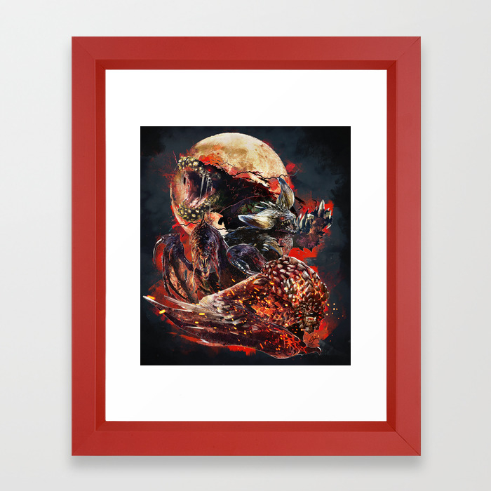The Four Horsemen Of The Apocalypse Moon Framed Art Print By