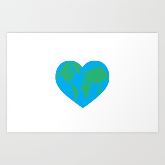 Earth Love Art Print