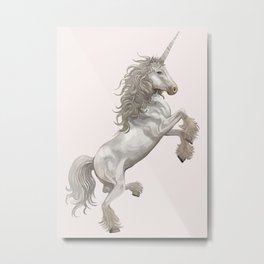 Unicorn Horse Metal Print