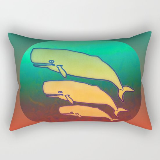 I am a Nature Lover / Whales Rectangular Pillow