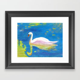 Swan Framed Art Print