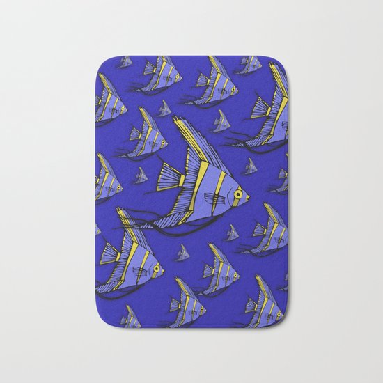 Angelfish Blue Bath Mat