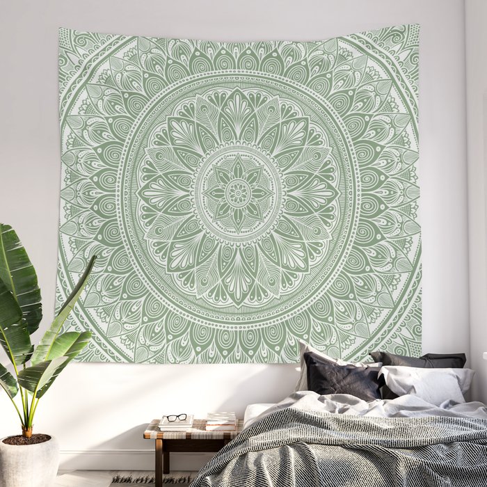 Green tapestries cheap