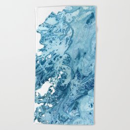 Sea Whip Coral Print Beach Towel