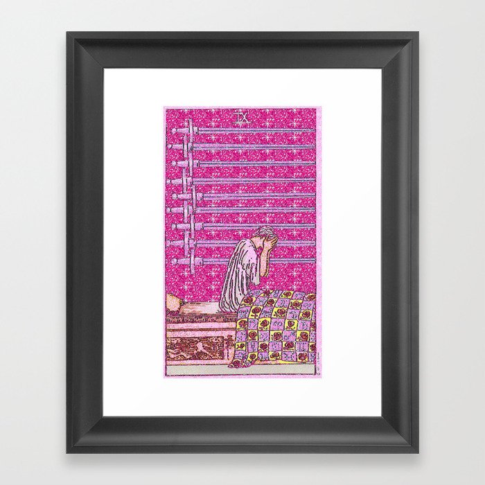 9 of Swords Framed Art Print