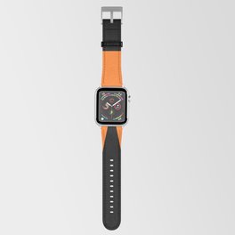 Letter W (Orange & Black) Apple Watch Band