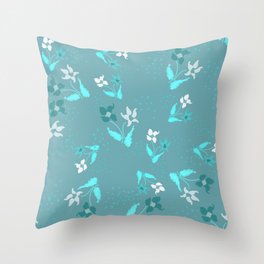 Floral Texture Background Throw Pillow
