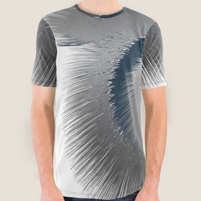 Silver Blue Spinner All Over Graphic Tee by GraphicTwear Society6