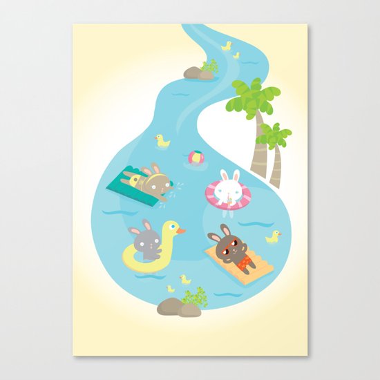 the pool Canvas Print