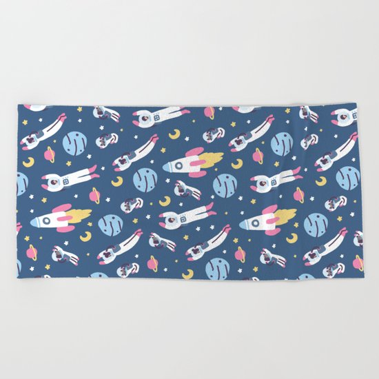 Space People Beach Towel