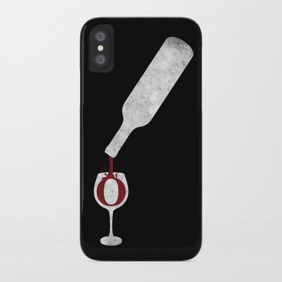 Wine-O (black) iPhone Case