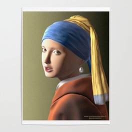 Girl with pearl earring Poster