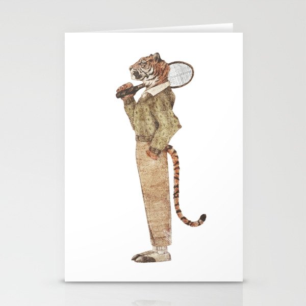 Tiger Tennis Club Stationery Cards