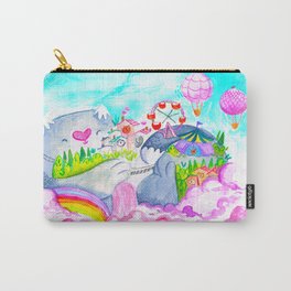 Cute Rainbow Cat Island Carry-All Pouch