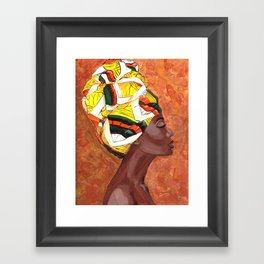 African American Woman Framed Art Print