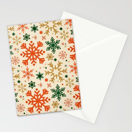 Snowflake Collection – Retro Palette Stationery Card