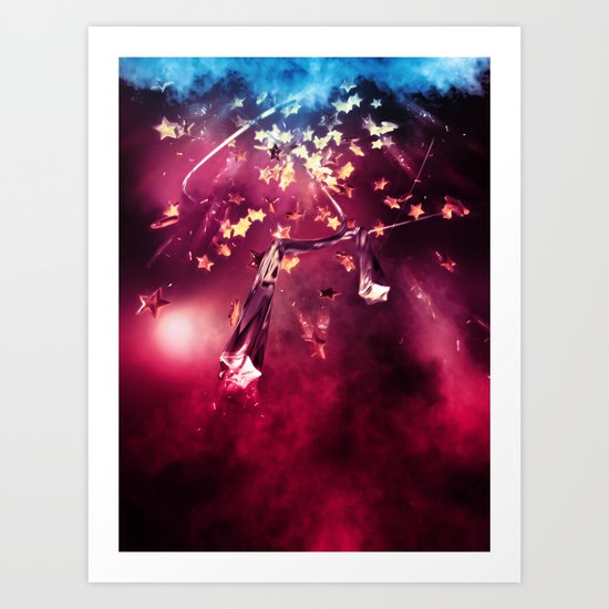 Falling Stars Art Print