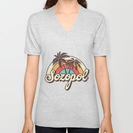 Sozopol beach city V Neck T Shirt