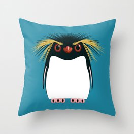 Rockhopper Penguin Throw Pillow