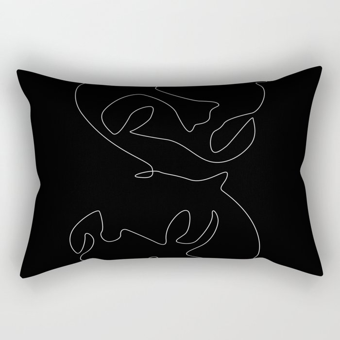 Dark Mirror Rectangular Pillow
