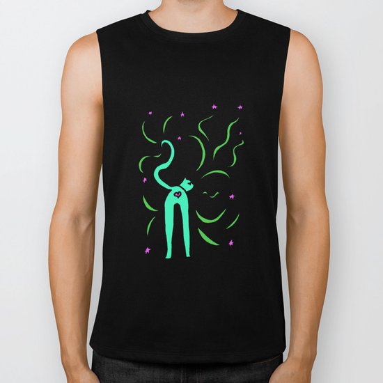 Cat's Heart Butt Biker Tank