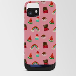 Kawaii Food Pattern iPhone Card Case