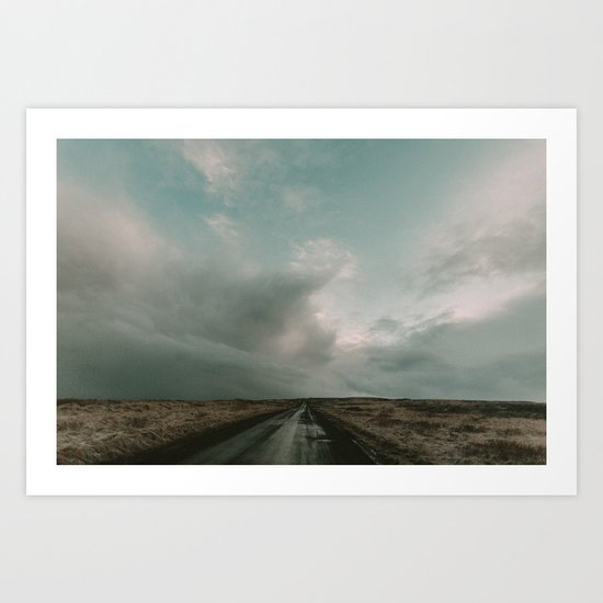 Miles to Go x Iceland Road Art Print