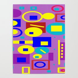 Pattern of geometric forms. Poster