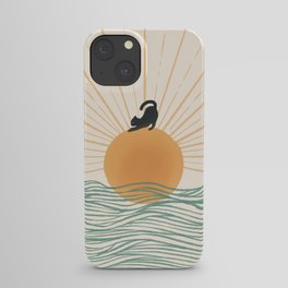 Good Morning Meow 7 Sunny Day Ocean  iPhone Case