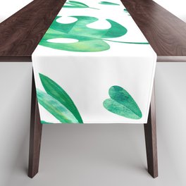 tropical leafes pattern, seamless pattern, jungle pattern, leaf Table Runner