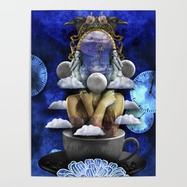 Dream Parasomnia Surrealist Collage Poster