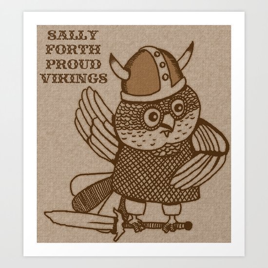 Sally Forth Proud Vikings Art Print