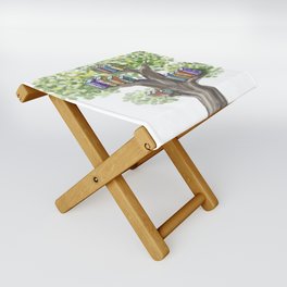 The tree of knowledge with books Folding Stool