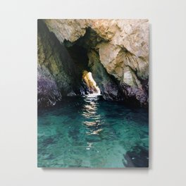 Colorful Ocean Cave Metal Print