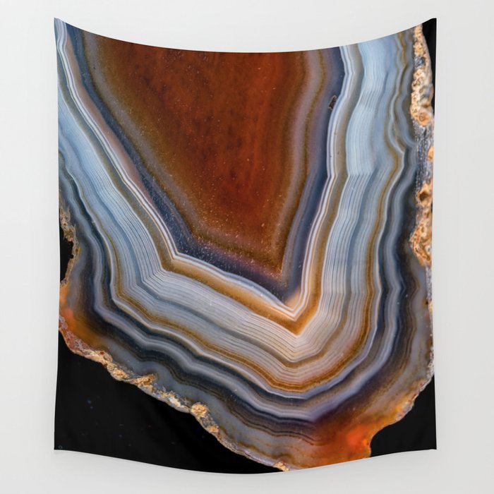 Layered agate geode 3163 Wall Tapestry