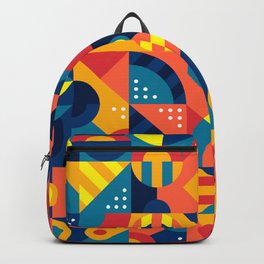 Memphis Bauhaus Colorful Geometric Backpack